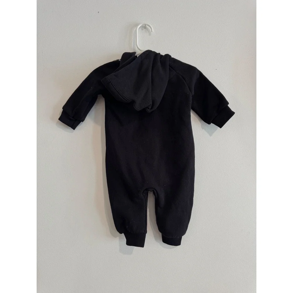 Nike Sportswear Hooded Fleece Coverall Infant‎ 6M Black Logo boys romper